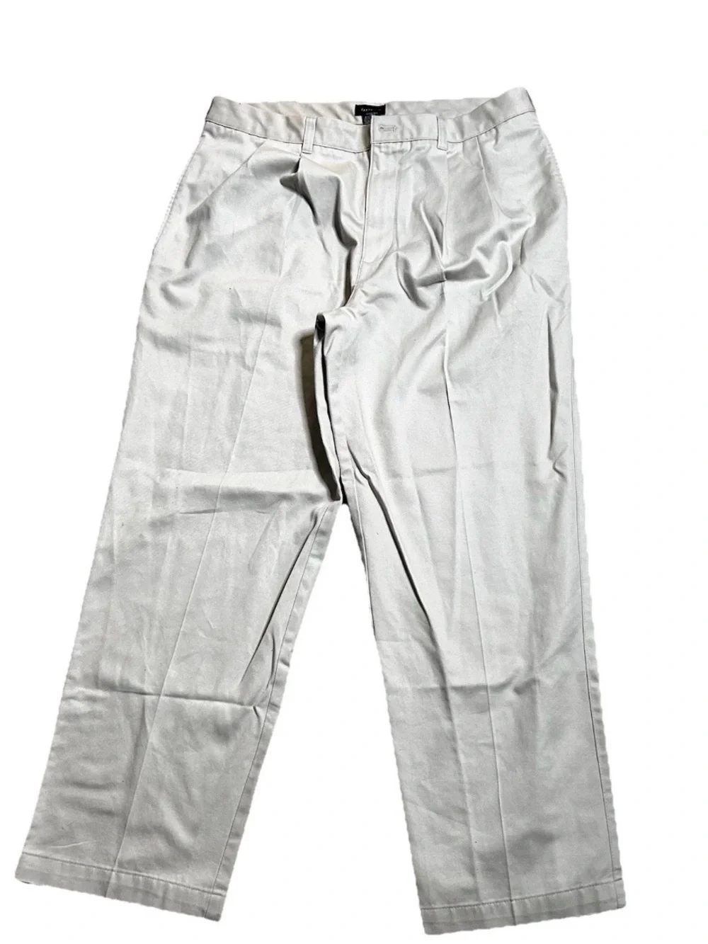 Van Heusen Men's Light Cream cotton Chinos Sz 35x30